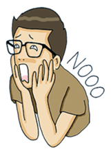 Joe - The Cool Guy In Plain Shirt sticker #8977892