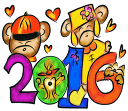 Rossy New Year Bears sticker #8978976