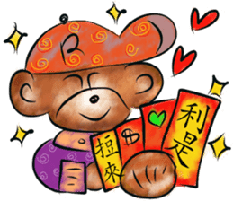 Rossy New Year Bears sticker #8978986