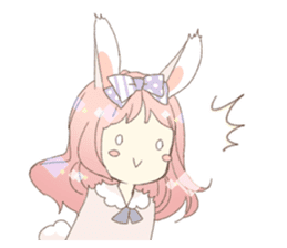 Rabbit ear girl Rosy sticker #8979358