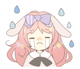 Rabbit ear girl Rosy sticker #8979365