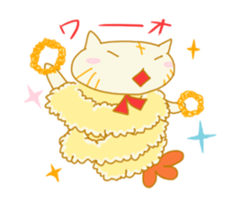 TEMPURA CAT! Kawaii! sticker #8979460