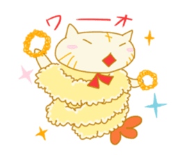 TEMPURA CAT! Kawaii! sticker #8979460