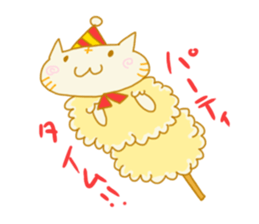 TEMPURA CAT! Kawaii! sticker #8979469