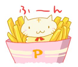TEMPURA CAT! Kawaii! sticker #8979473