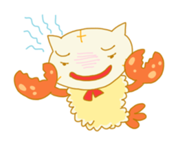 TEMPURA CAT! Kawaii! sticker #8979476