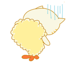 TEMPURA CAT! Kawaii! sticker #8979477