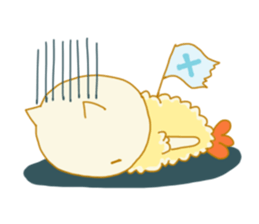 TEMPURA CAT! Kawaii! sticker #8979488