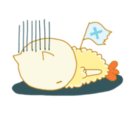 TEMPURA CAT! Kawaii! sticker #8979488