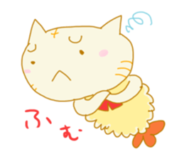 TEMPURA CAT! Kawaii! sticker #8979491