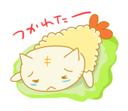 TEMPURA CAT! Kawaii! sticker #8979494