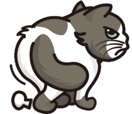 Bad mood cat:but I'm not bad mood! sticker #8979538