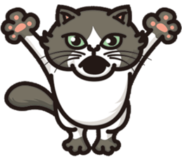 Bad mood cat:but I'm not bad mood! sticker #8979545