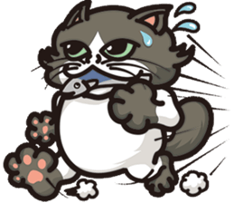 Bad mood cat:but I'm not bad mood! sticker #8979546