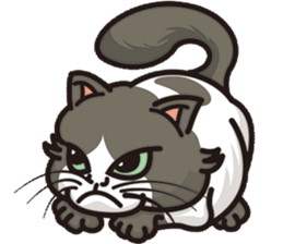 Bad mood cat:but I'm not bad mood! sticker #8979550