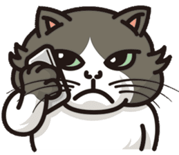 Bad mood cat:but I'm not bad mood! sticker #8979557