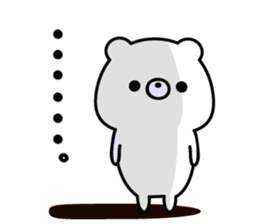 Always loose white bear sticker #8980166