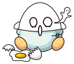 Egg baby sticker #8980465