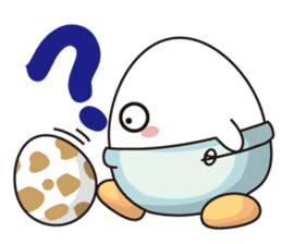 Egg baby sticker #8980469