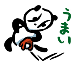 Yakyu Panda 2 by lefthandkemkem sticker #8980859