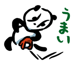 Yakyu Panda 2 by lefthandkemkem sticker #8980859