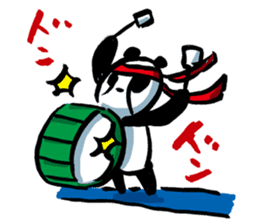 Yakyu Panda 2 by lefthandkemkem sticker #8980874
