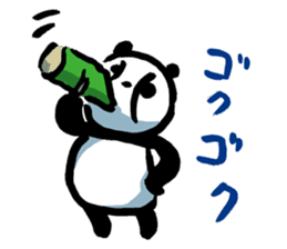 Yakyu Panda 2 by lefthandkemkem sticker #8980880