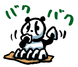 Yakyu Panda 2 by lefthandkemkem sticker #8980881