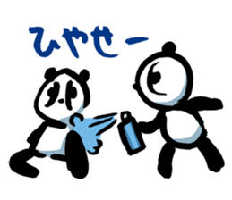 Yakyu Panda 2 by lefthandkemkem sticker #8980885