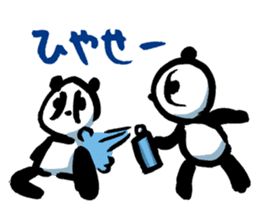 Yakyu Panda 2 by lefthandkemkem sticker #8980885