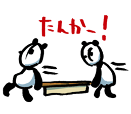 Yakyu Panda 2 by lefthandkemkem sticker #8980886