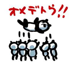 Yakyu Panda 2 by lefthandkemkem sticker #8980894