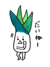 Shimonita green onion little boy sticker #8981418