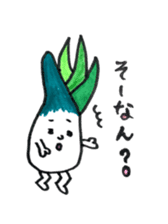 Shimonita green onion little boy sticker #8981420