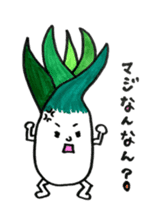 Shimonita green onion little boy sticker #8981424