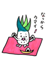 Shimonita green onion little boy sticker #8981431
