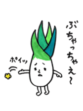 Shimonita green onion little boy sticker #8981440