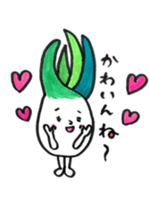 Shimonita green onion little boy sticker #8981443