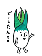 Shimonita green onion little boy sticker #8981455