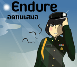 lady Police/Soldier  thailand v.Eng/thai sticker #8983111