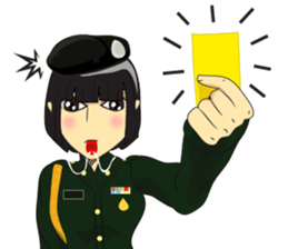 lady Police/Soldier  thailand v.Eng/thai sticker #8983128