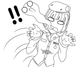 lady Police/Soldier  thailand v.Eng/thai sticker #8983133