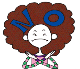FUNKY AFRO-CHAN sticker #8983657