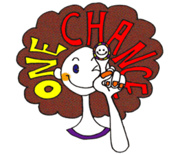 FUNKY AFRO-CHAN sticker #8983667