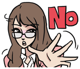 AsB - Nerdy Cute & Crazy Reaction sticker #8983900