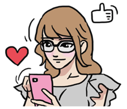 AsB - Nerdy Cute & Crazy Reaction sticker #8983912