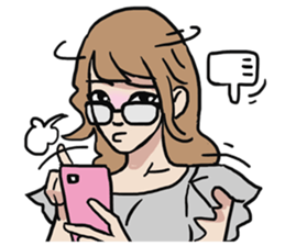 AsB - Nerdy Cute & Crazy Reaction sticker #8983913