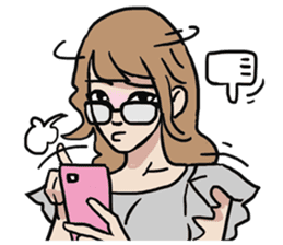 AsB - Nerdy Cute & Crazy Reaction sticker #8983913