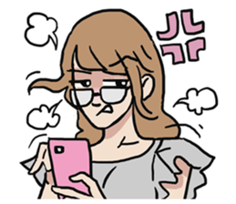 AsB - Nerdy Cute & Crazy Reaction sticker #8983914