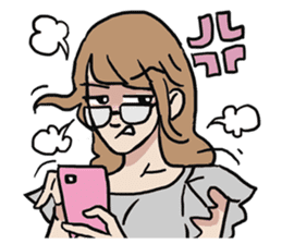 AsB - Nerdy Cute & Crazy Reaction sticker #8983914
